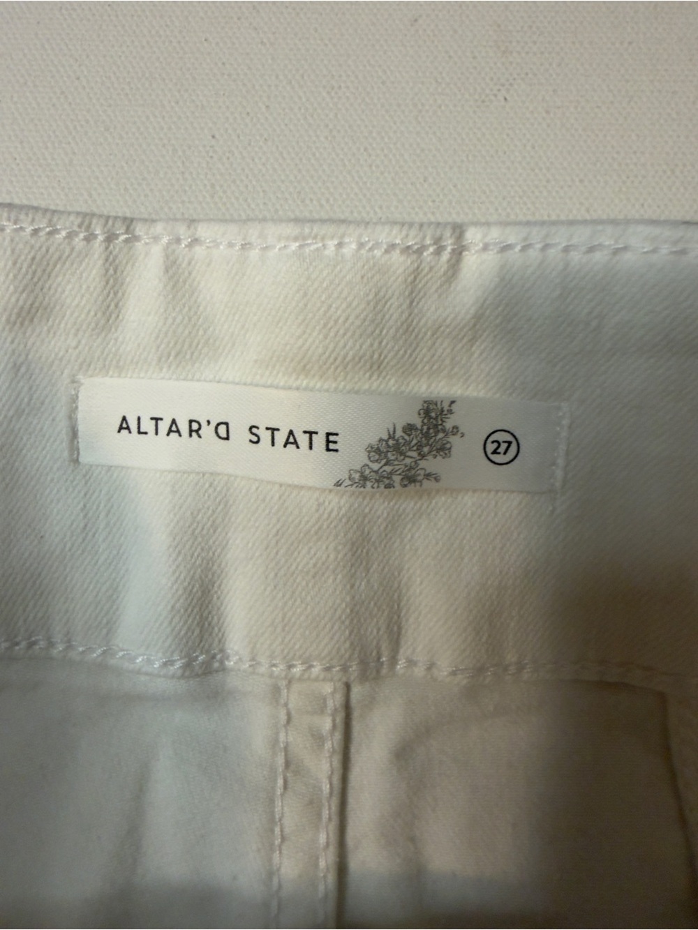 EUC Women's White Altar'd State High-Waist Flared Jeans Size 27/30"Inseam (KB11) - Picture 7 of 9